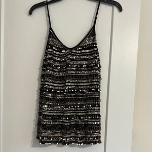 Calypso St. Barth Black Sequin Camisole
